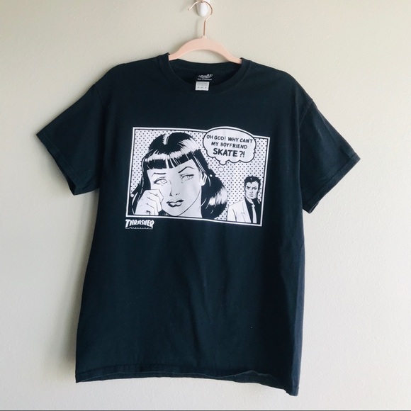 Thrasher Other - Trasher Why can’t my boyfriend skate comic t-shirt